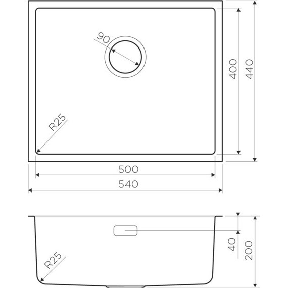Кухонная мойка Omoikiri TADZAVA 54-IN (4993512) 1 мм, нержавеющая сталь, Цвет производителя: нержавеющая сталь матовая - фото 7