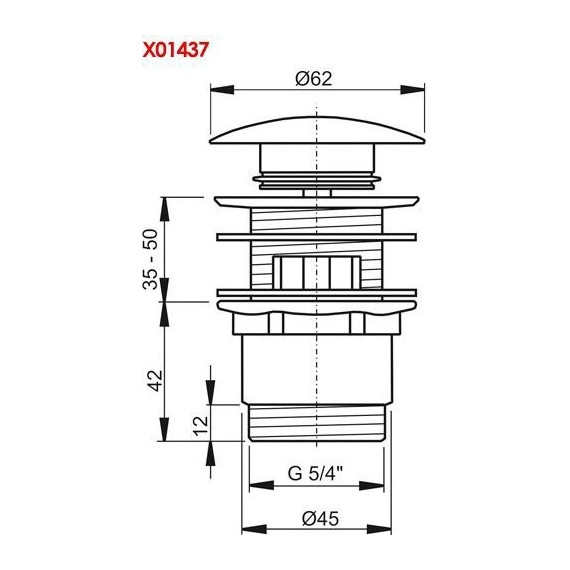 Донный клапан Ravak X01437 - фото 2