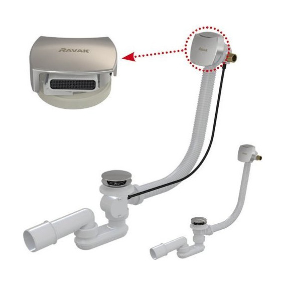 Сифон для ванны Ravak X01504 металл - фото 2