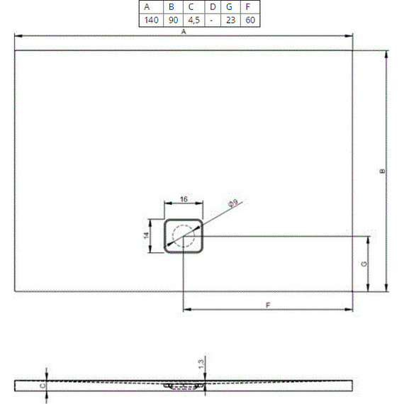 Акриловый поддон Riho Basel 418 140х90 см D005027005 - фото 2