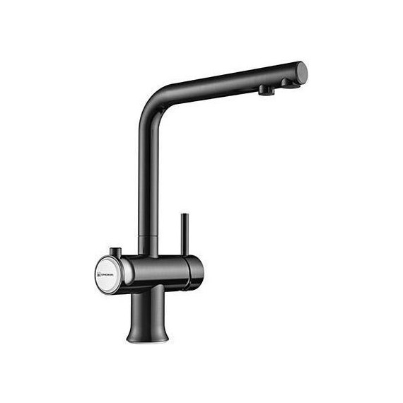 Смеситель для кухни Omoikiri Hotaru-GM-WH 4994053, вороненая сталь/белый - фото 