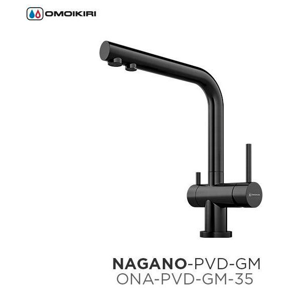 Смеситель для кухни Omoikiri Nagano-PVD-GM 4994179, вороненая сталь - фото 5