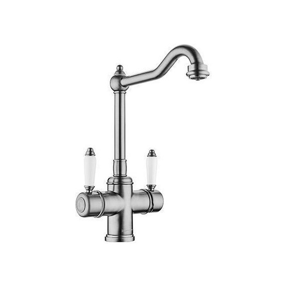 Смеситель для кухни Omoikiri Tottori-SI 4994046, античное серебро - фото 