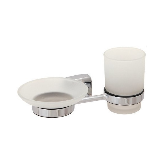 Мыльница+стакан Fixsen Kvadro FX-61306+08 - фото 