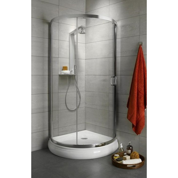 Душевое ограждение Radaway Premium Plus B 90х90х190 см, хром/матовое(фабрик) - фото 