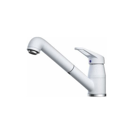 Смеситель для кухни Omoikiri Tateyama-S-WH 4994138, хром/белый - фото 