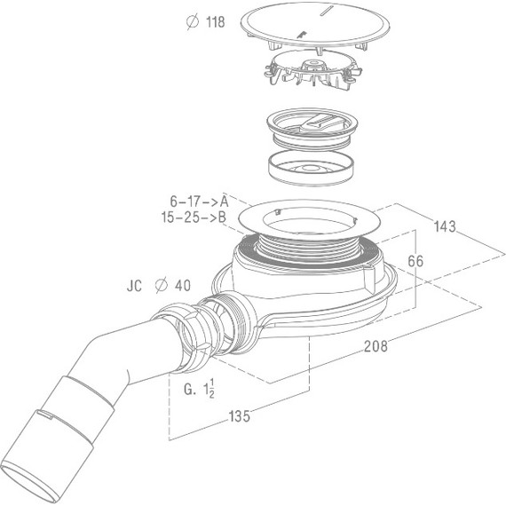 Сифон для душевого поддона Radaway TBXS - фото 2