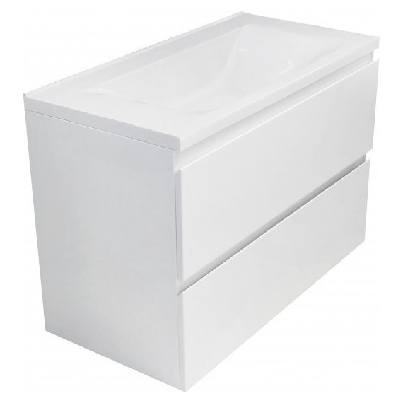 Тумба подвесная с раковиной Эстет Bali 90 см, 2 ящика ФР-00002074 - фото 