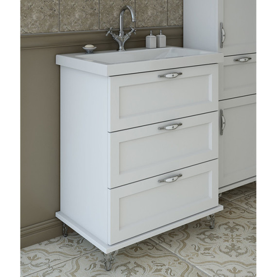 Тумба напольная с раковиной Эстет Bali Classic 65 см, 3 ящика ФР-00002142 - фото 5