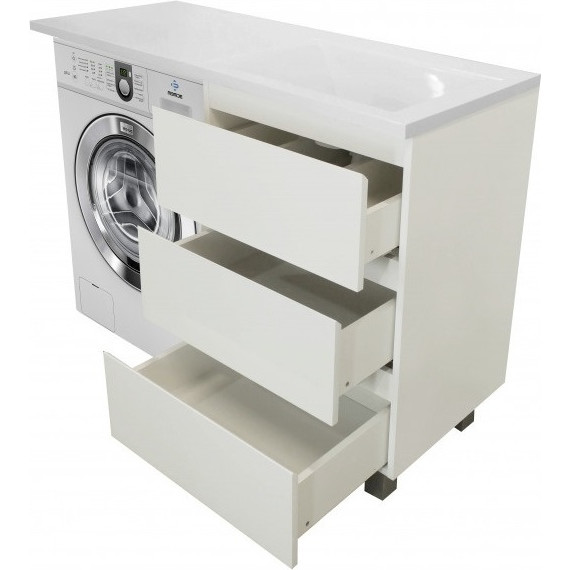 Тумба напольная с раковиной-столешницей Эстет Dallas Luxe 140 см R, 3 ящика ФР-00002912 - фото 7