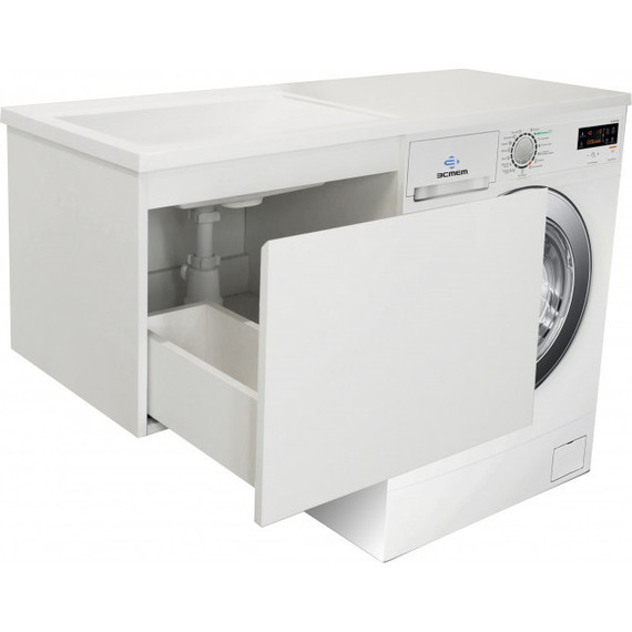 Тумба подвесная с раковиной-столешницей Эстет Dallas Luxe 120 см L, 1 ящик ФР-00001925 - фото 8