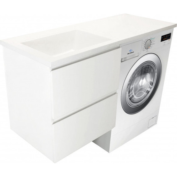 Тумба подвесная с раковиной-столешницей Эстет Dallas Luxe 110 см L, 2 ящика ФР-00002020 - фото 