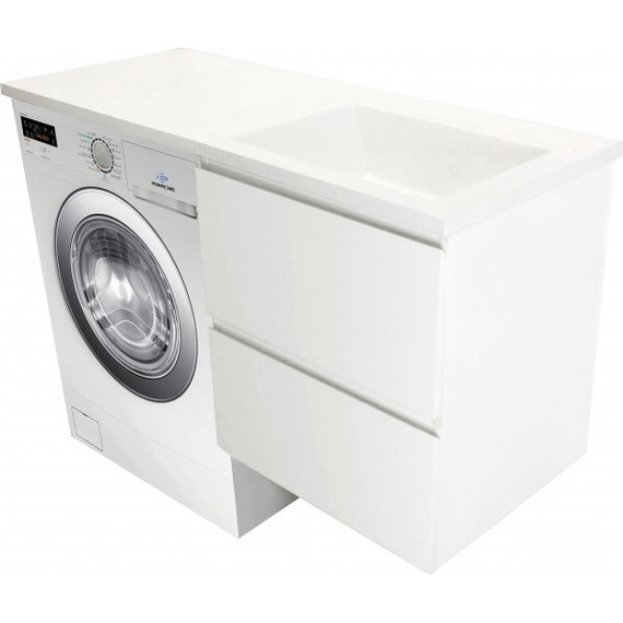 Тумба подвесная с раковиной-столешницей Эстет Dallas Luxe 110 см R, 2 ящика ФР-00002021 - фото 