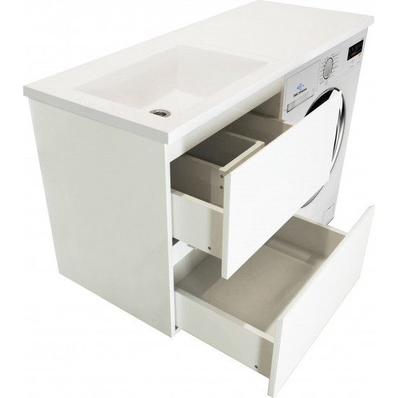 Тумба подвесная с раковиной-столешницей Эстет Dallas Luxe 110 см R, 2 ящика ФР-00002021 - фото 8