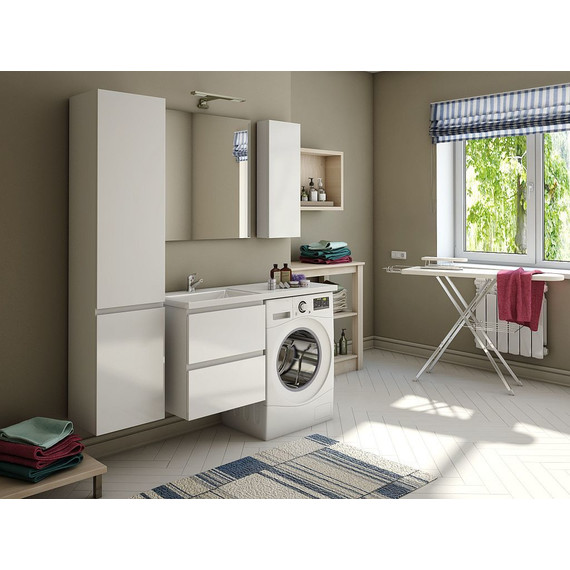 Тумба подвесная с раковиной-столешницей Эстет Dallas Luxe 130 см L, 2 ящика ФР-00002222 - фото 7