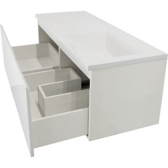 Тумба подвесная с раковиной-столешницей Эстет Dallas Luxe 110 см R, 1 ящик ФР-00002023 - фото 8