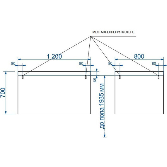 Зеркало Эстет Dallas Luxe 80 см ФР-00001954 - фото 6