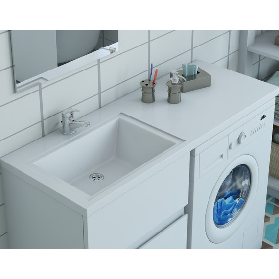 Раковина над стиральной машиной Эстет Dallas Luxe 115 см L ФР-00001936 - фото 3