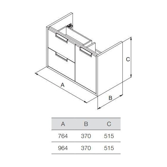 Тумба подвесная с раковиной Roca Etna 80 см 857301806, белый - фото 5