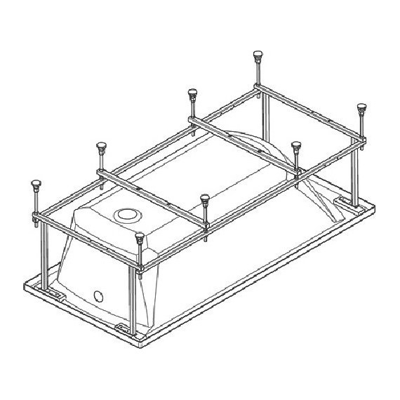 Каркас для ванны Santek Каледония 160x75 см 1.WH30.2.389 - фото 