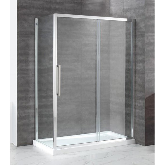 Душевое ограждение Cezares 120х100 см LUX-SOFT-W-AH-1-120/100-C-Cr-IV, хром/прозрачное - фото 