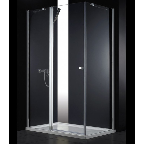 Душевое ограждение Cezares 100х90 см ELENA-W-AH-1-100/90-C-Cr, хром/прозрачное - фото 