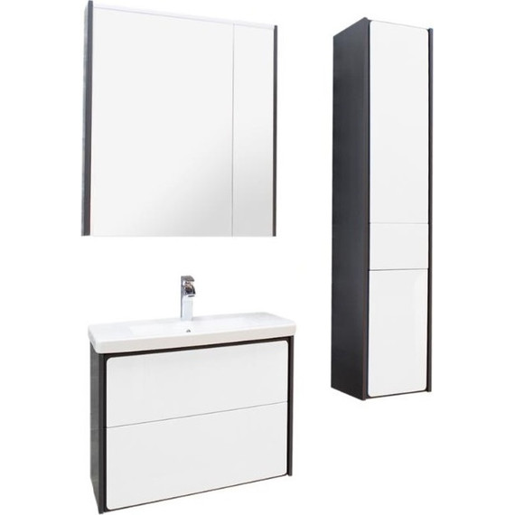 Пенал подвесной ROCA Ronda 32 см левый ZRU9302966, белый глянец/антрацит - фото 10