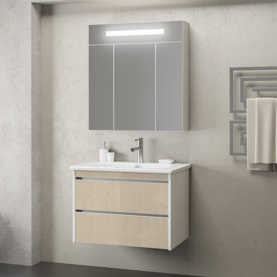 Зеркало-шкаф Smile Фреш 80 см, белый - фото 7