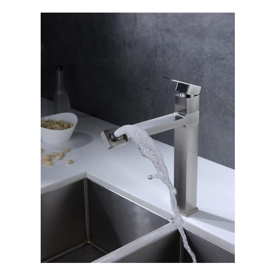 Смеситель для кухни Oulin OL-8015, сатин - фото 5