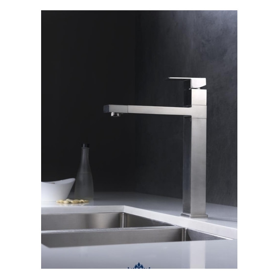 Смеситель для кухни Oulin OL-8015, сатин - фото 7