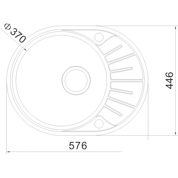 Кухонная мойка Oulin OL-R101 1 мм, нержавеющая сталь - фото 3