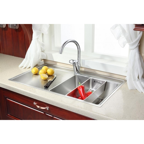 Кухонная мойка Oulin OL-S6101 1,2 мм, нержавеющая сталь - фото 5