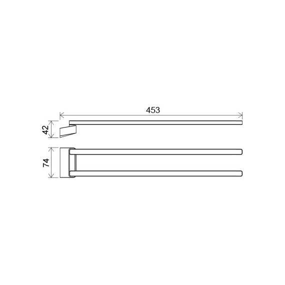 Держатель для полотенец TD 340 Ravak 10° X07P328 - фото 4