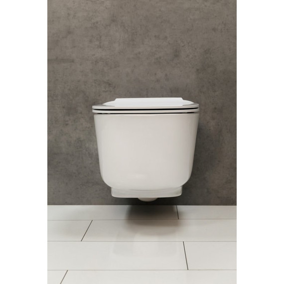 Унитаз подвесной безободковый BelBagno Vaso BB127CH - фото 5