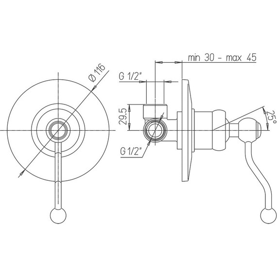 Смеситель для душа Paini Duomo 88CR690, хром - фото 5