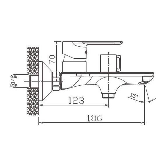 Смеситель для ванны Haiba HB60505 - фото 2