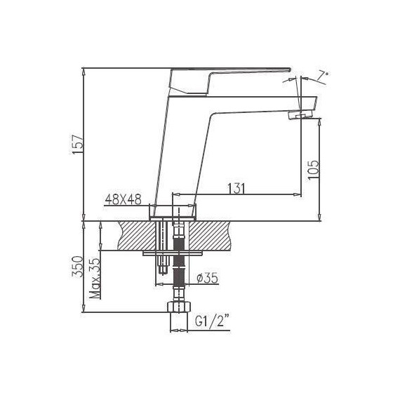 Смеситель для раковины Haiba HB10191 - фото 2