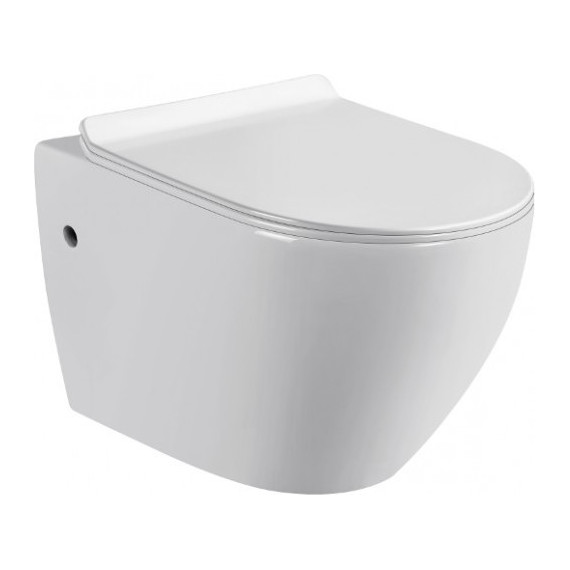 Унитаз подвесной безободковый Sole Pandora с крышкой микролифт - фото 