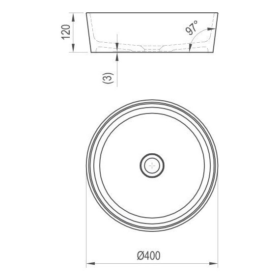 Раковина-чаша Ravak Moon 1 40 см XJN01300000 - фото 9