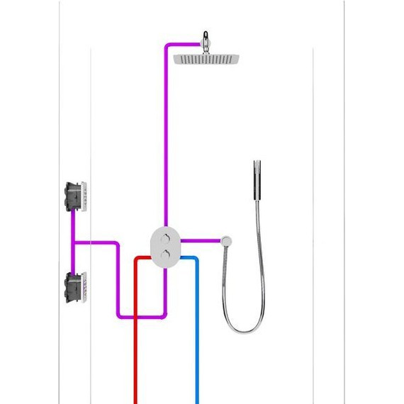 Смеситель для ванны с термостатом Ravak Chrome CR 067.00 X070075+X070074 - фото 8