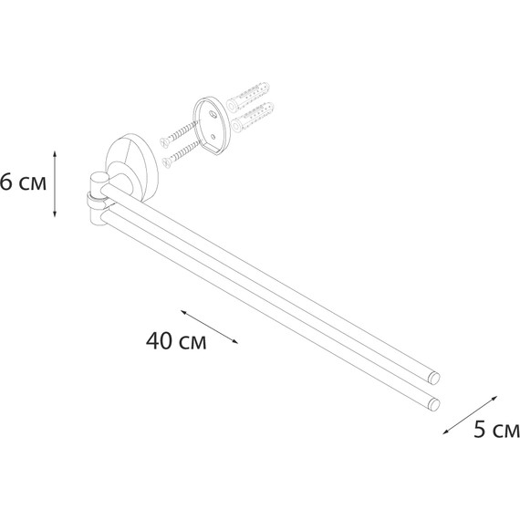 Полотенцедержатель Fixsen Europa FX-21802A - фото 3