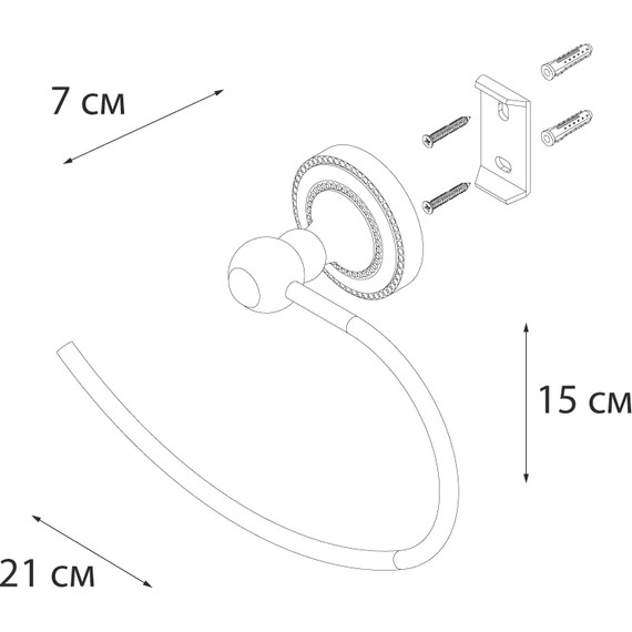 Полотенцедержатель Fixsen Style FX-41111 - фото 3