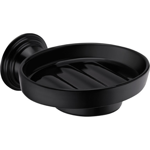 Мыльница Fixsen Luksor FX-71608B, цвет черный - фото 