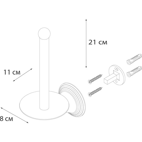 Держатель для туалетной бумаги Fixsen Best FX-71610А - фото 3