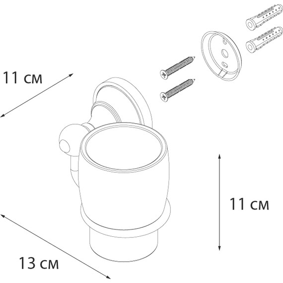 Стакан для зубных щеток Fixsen Bogema FX-78506 - фото 3