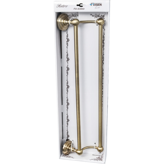 Полотенцедержатель Fixsen Retro FX-83802, цвет бронза - фото 2