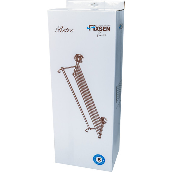 Полка для полотенец Fixsen Retro FX-83815A, цвет бронза - фото 2