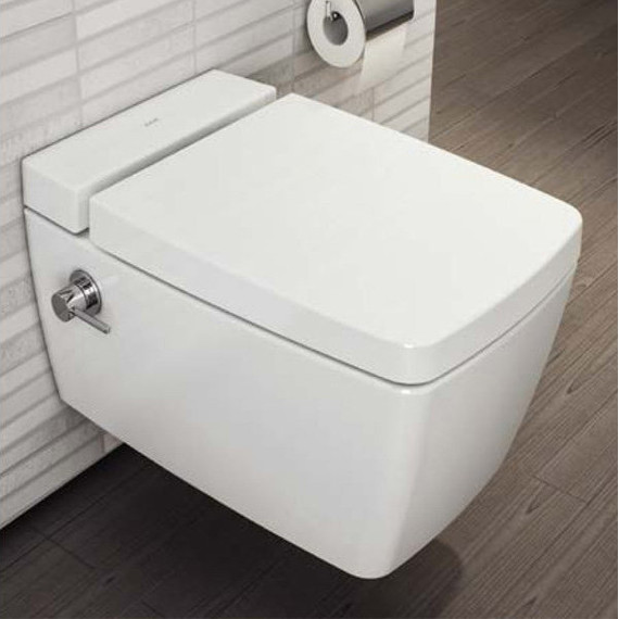 Унитаз-биде подвесной безободковый Vitra Metropole 7672B003-1687 - фото 4