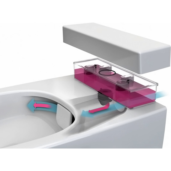 Унитаз-биде подвесной безободковый Vitra Metropole 7672B003-1687 - фото 5