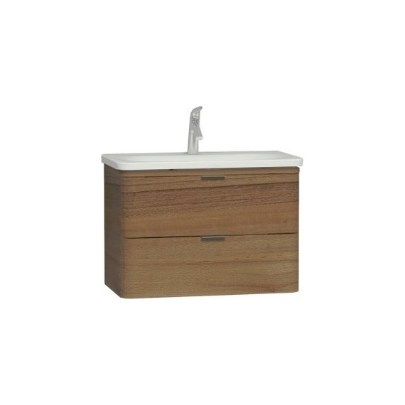 Тумба подвесная с раковиной Vitra Nest 80 см 56147, цвет натуральная древесина - фото 